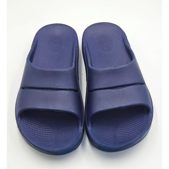 OOfos OOriginal Men's Navy Blue Ooahh Sport Slide Sandals Size M9/Wo's 11 2636 - Picture 12 of 16